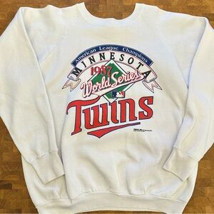 Vintage Minnesota Twins 1987 World Series Crewneck Mens Size XL